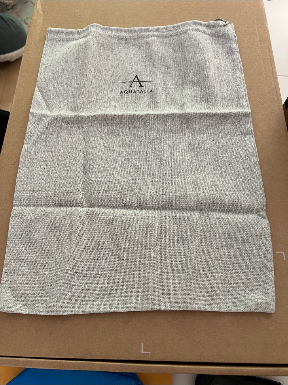 Aquatalia Light Gray Branded Dust Bag